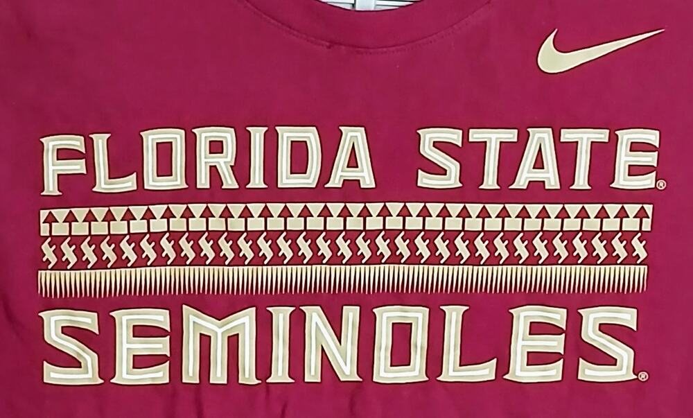 Nike Tee Florida State Seminoles Graphic Athletic Cut T-Shirt Men's XL Garnet